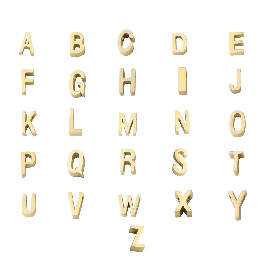 Personalisierte Buchstaben-Halskette – Eleganter Choker aus Edelstahl in Goldoptik!