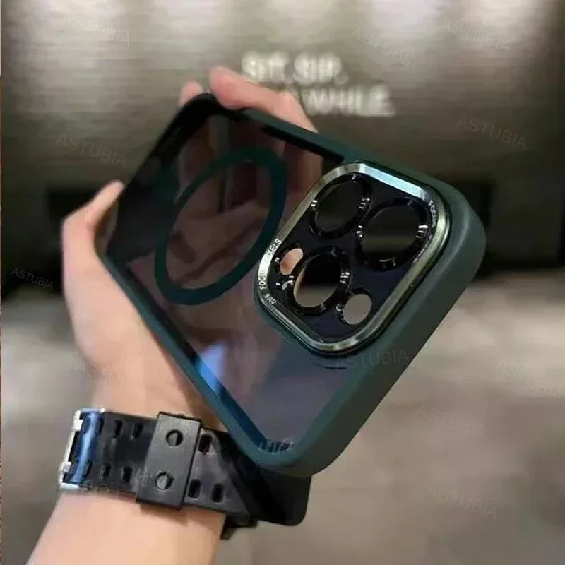 Luxus Magnetische Metalllinse Schutzhülle für iPhone