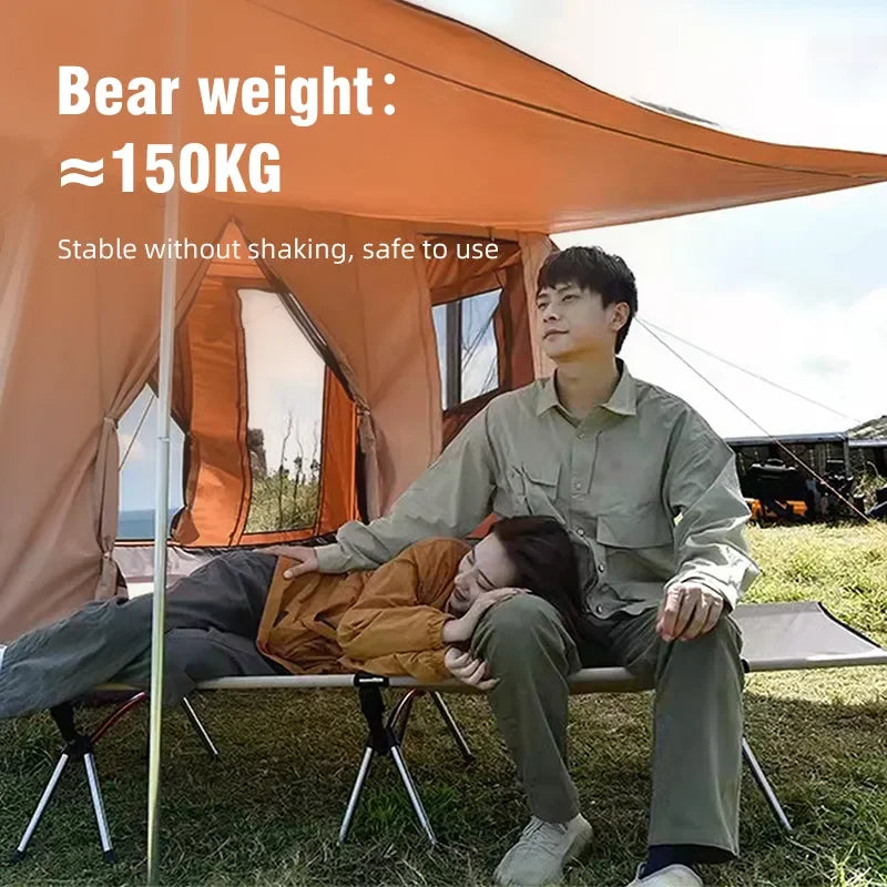 Tragbares Campingbett – Komfortabel, klappbar & ideal für Outdoor-Abenteuer!