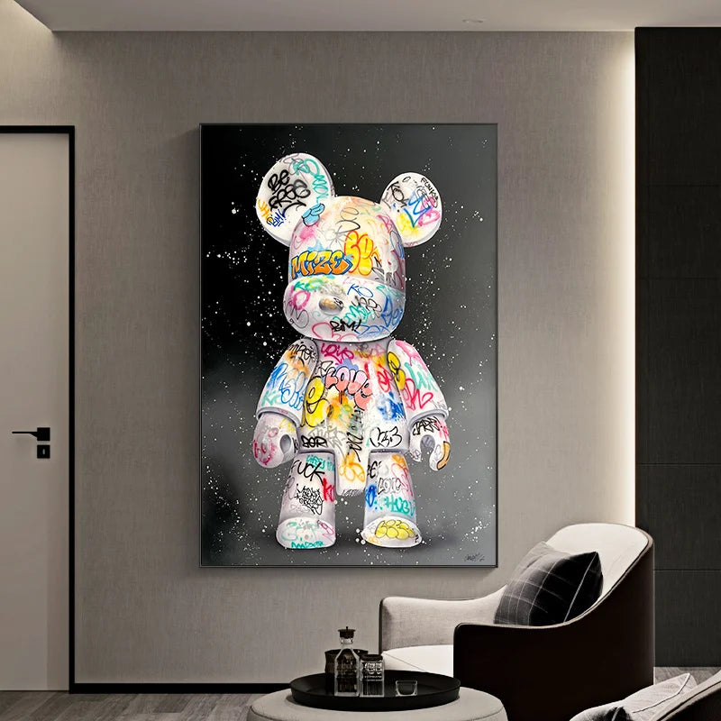 Kawaii Wandkunst – Niedliche Cartoon-Leinwand für einzigartiges Room Decor!