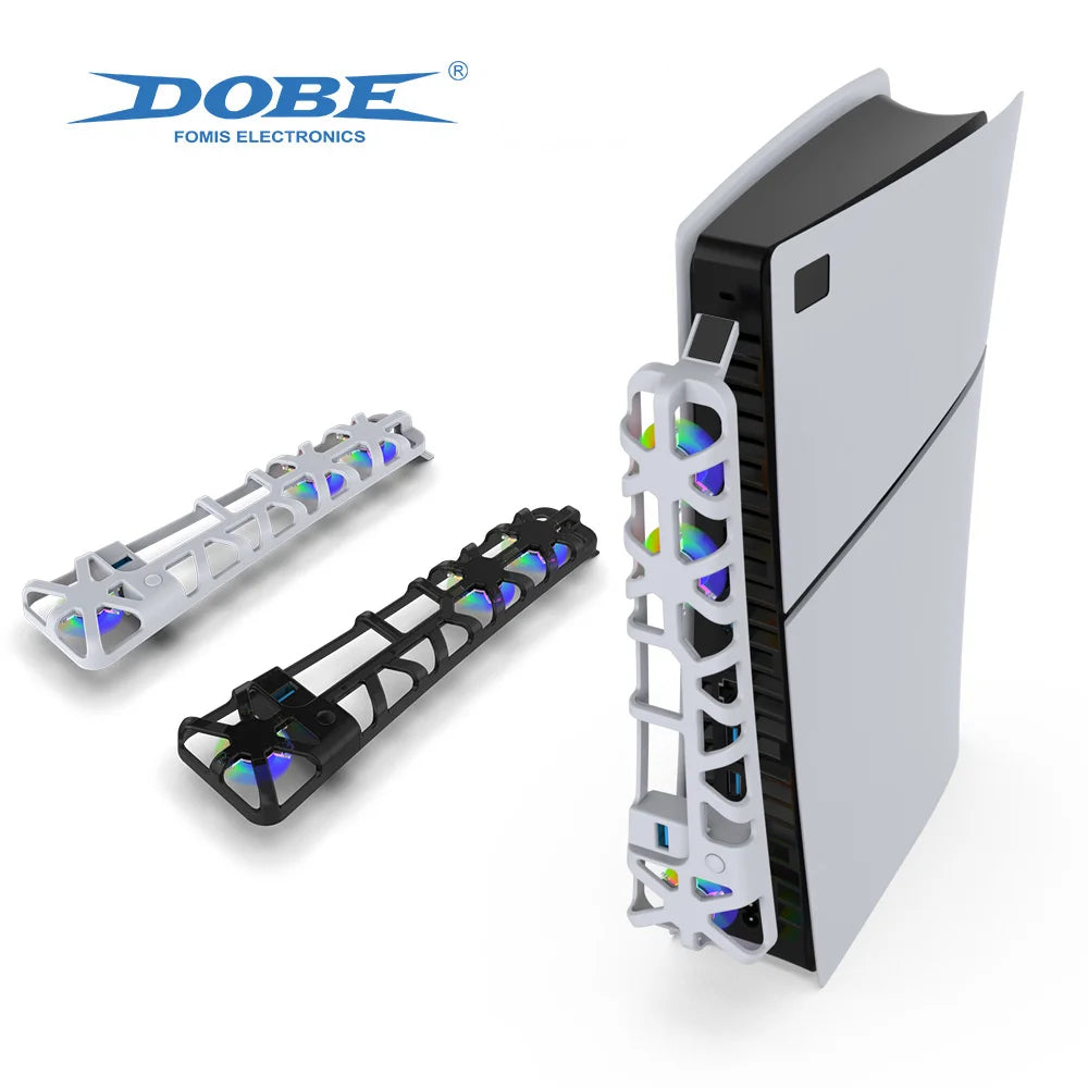 DOBE PS5 Slim Lüfter – Stylische RGB-Kühlung & Extra-USB für ultimatives Gaming!
