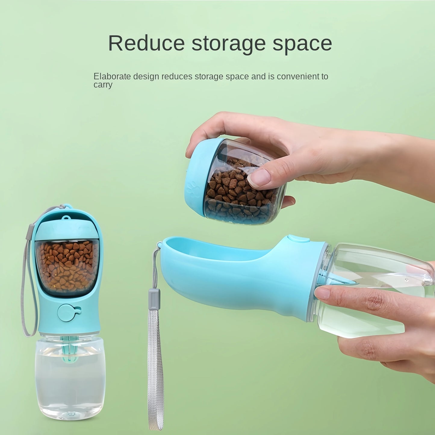 Die perfekte 2-in-1 Wasserflasche & Futterschüssel – Immer gut versorgt auf jeder Reise!