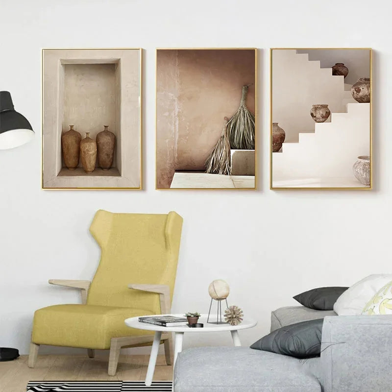 Hölzerne Walnuss Leinwand – Vintage Kunst für literarische Wanddekoration im minimalistischen Stil!