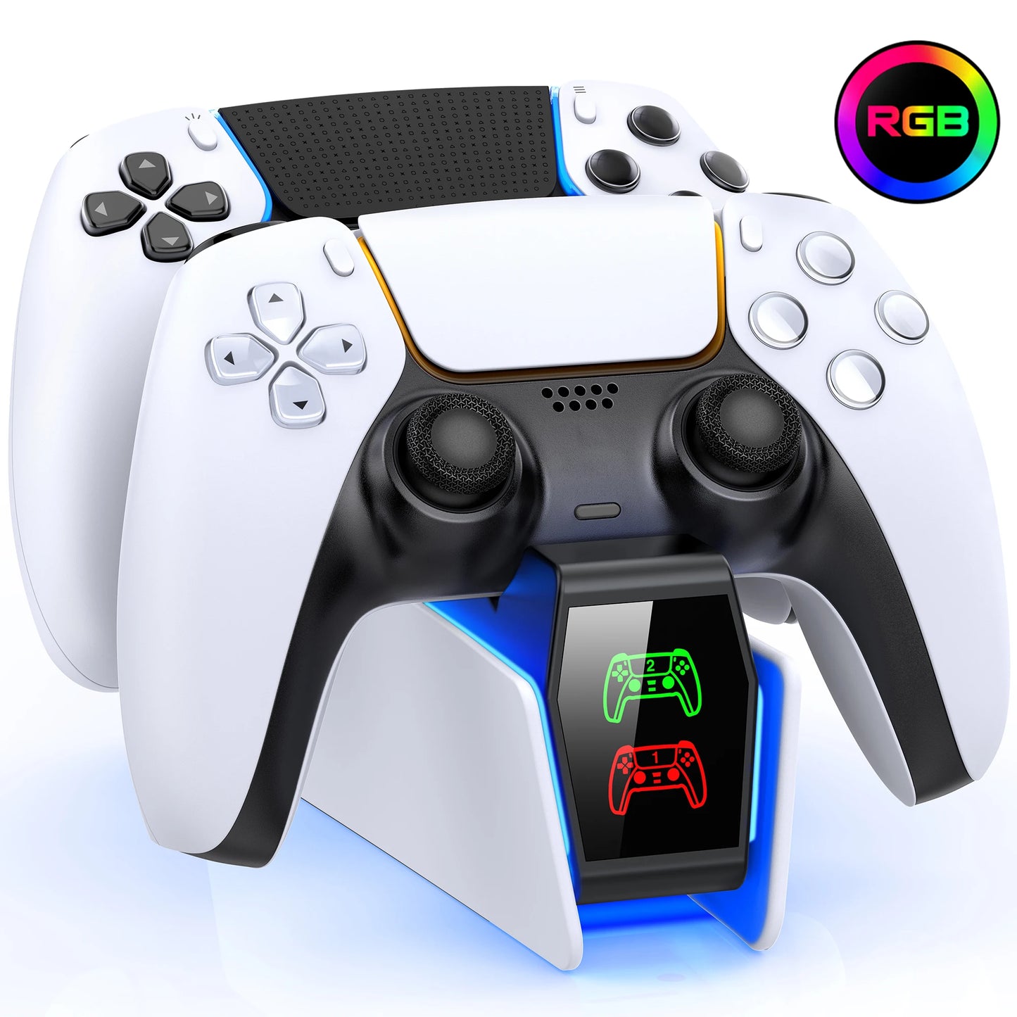 PS5 Controller Ladestation – Schnelles Laden und stylische Präsentation mit LED-Anzeige !