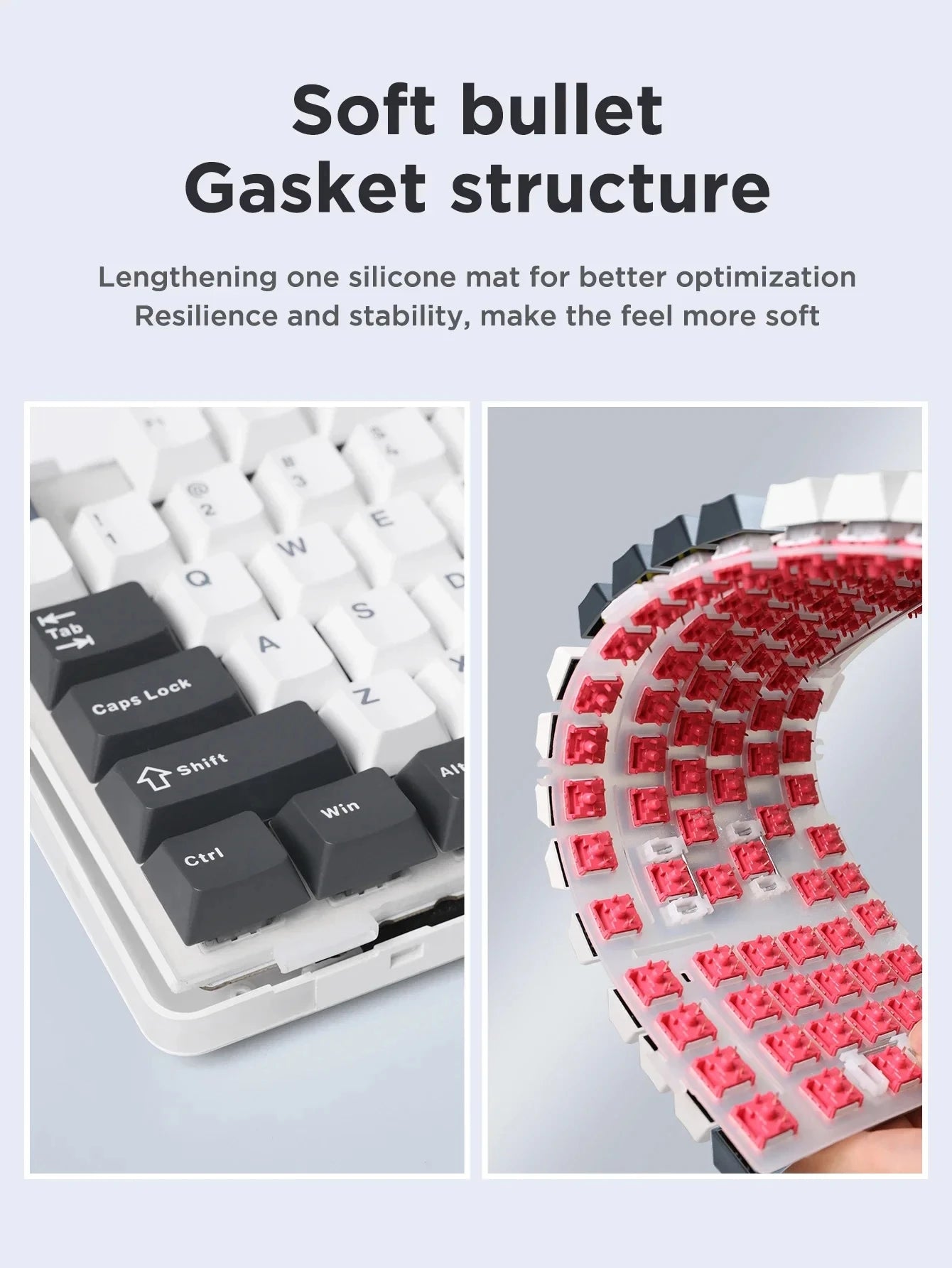 Aula F87Pro Gaming-Tastatur – Tri-Modus, ultraleise & kabellose Präzision!