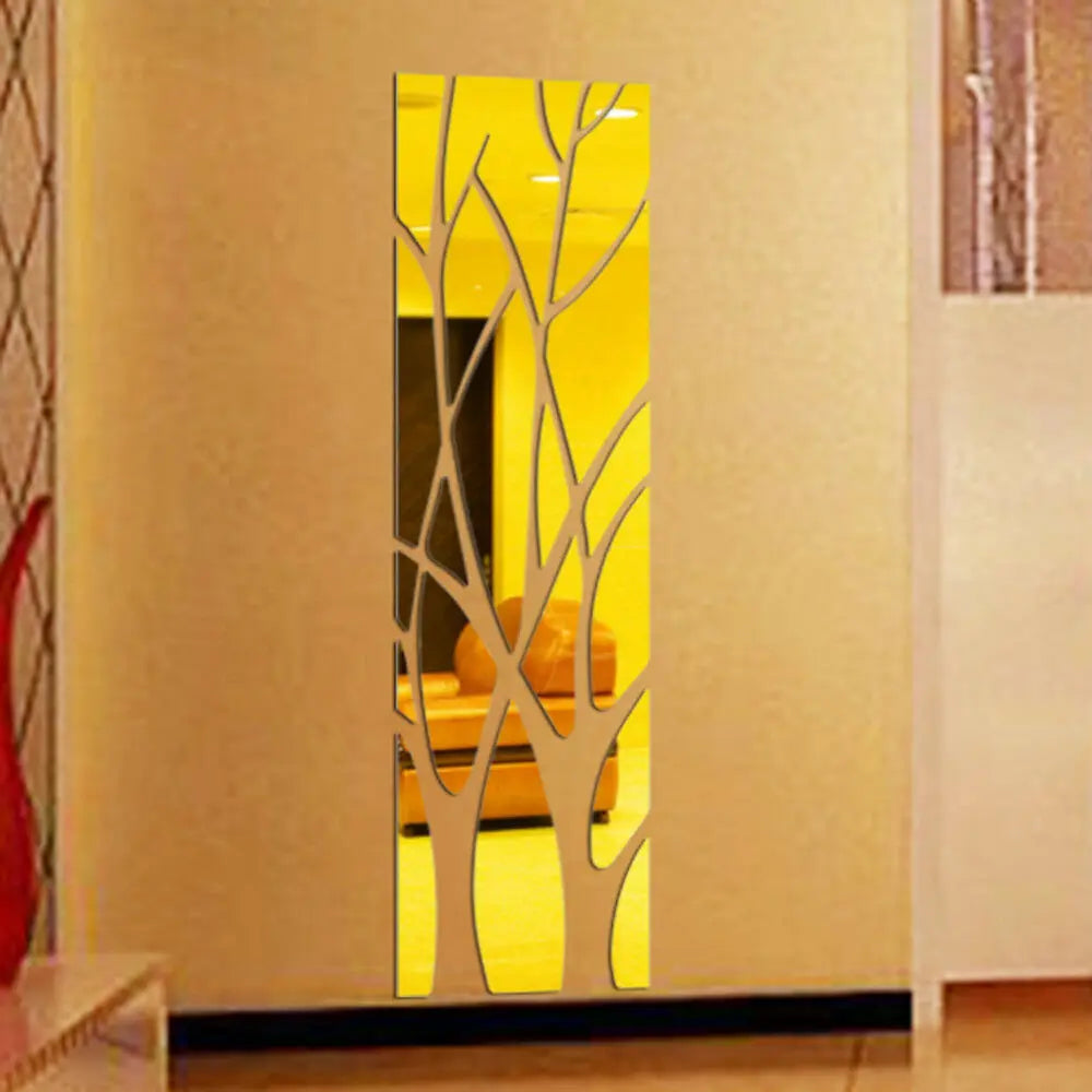 3D Baum Spiegel Wandaufkleber – DIY Kunst für stilvolle Wohnzimmer- und Schlafzimmerdeko!