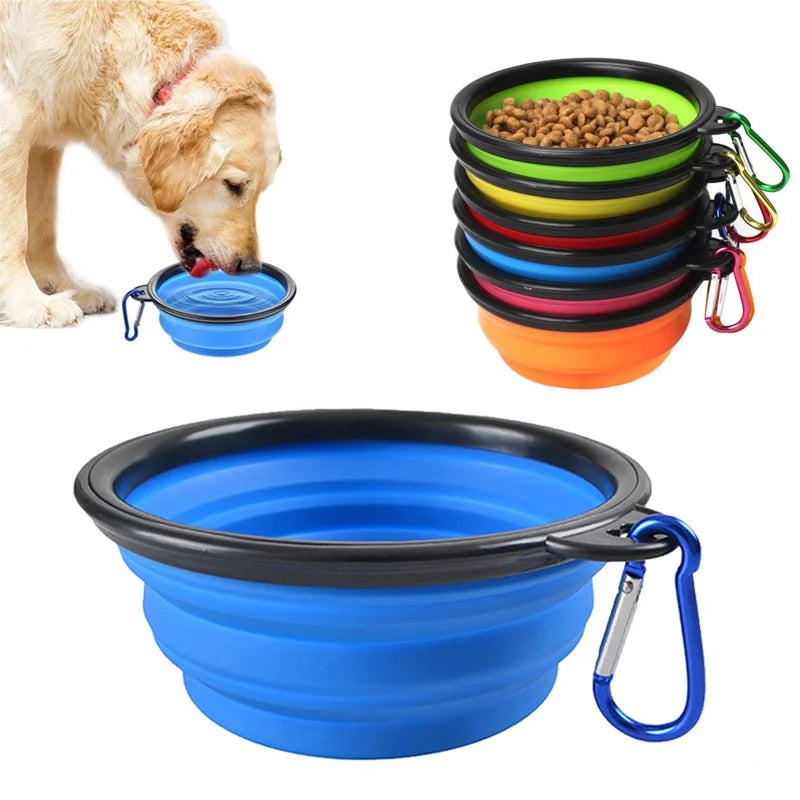 Praktischer 2-in-1 Hundefutternapf – Kompakt, tragbar & ideal für Outdoor-Abenteuer!