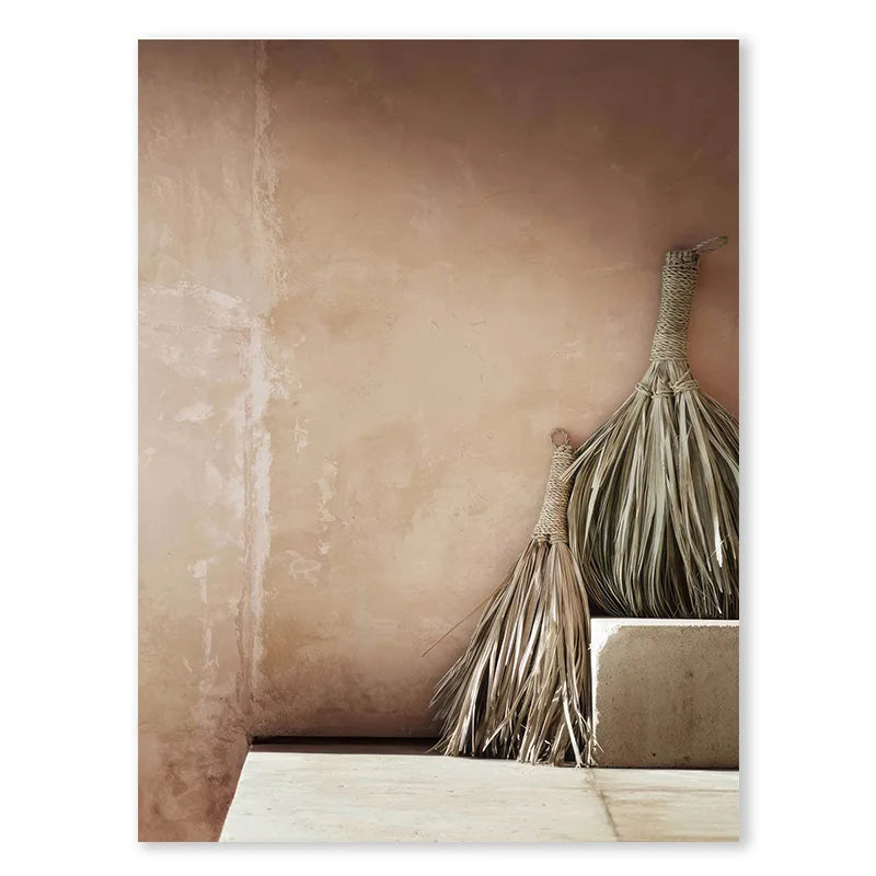 Hölzerne Walnuss Leinwand – Vintage Kunst für literarische Wanddekoration im minimalistischen Stil!