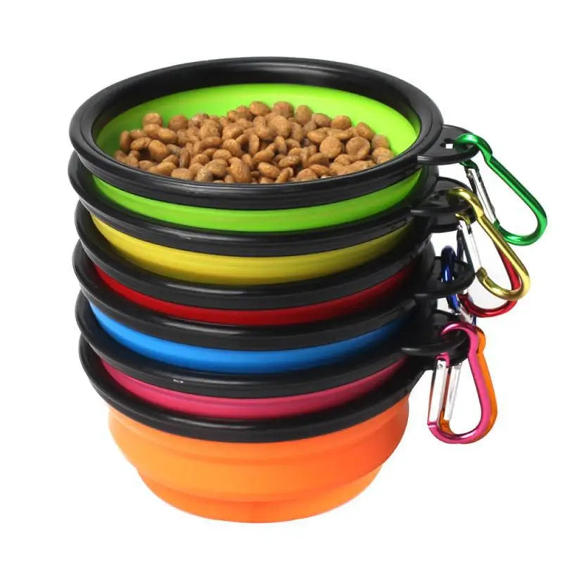 Praktischer 2-in-1 Hundefutternapf – Kompakt, tragbar & ideal für Outdoor-Abenteuer!