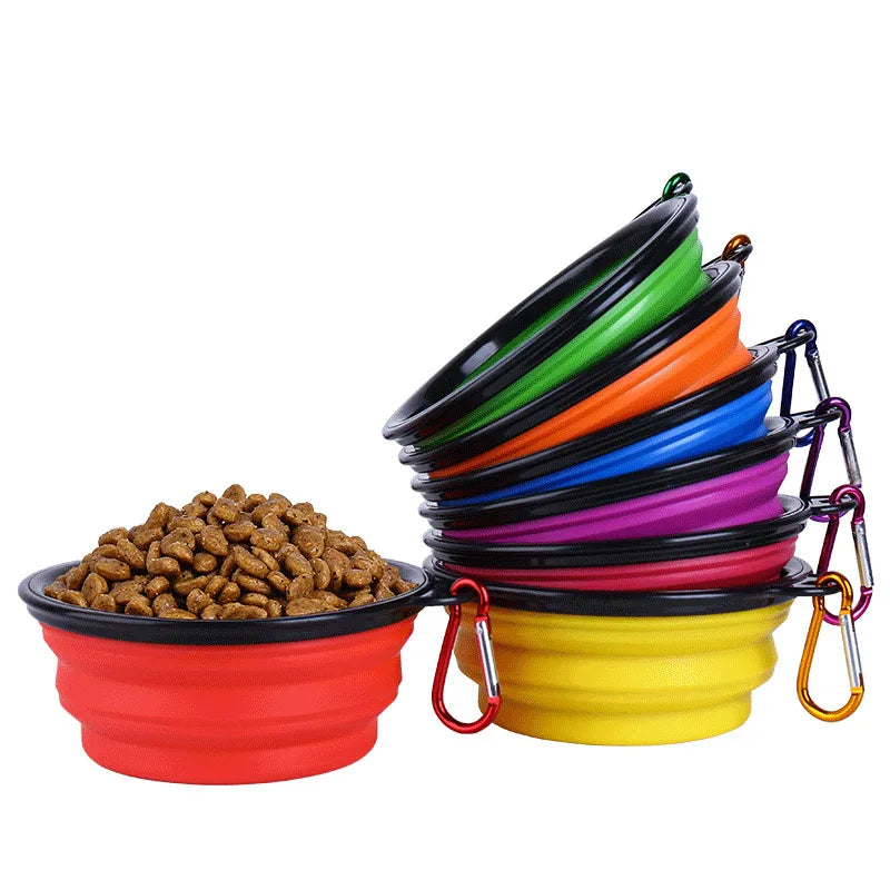 Praktischer 2-in-1 Hundefutternapf – Kompakt, tragbar & ideal für Outdoor-Abenteuer!