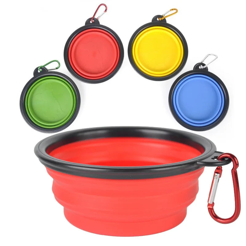 Praktischer 2-in-1 Hundefutternapf – Kompakt, tragbar & ideal für Outdoor-Abenteuer!