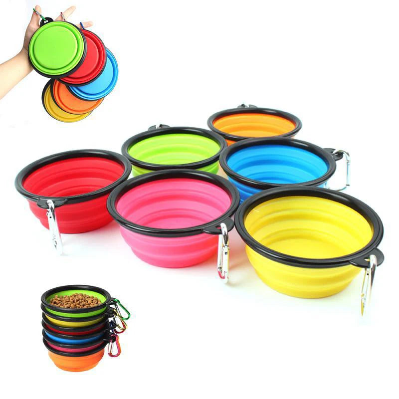 Praktischer 2-in-1 Hundefutternapf – Kompakt, tragbar & ideal für Outdoor-Abenteuer!