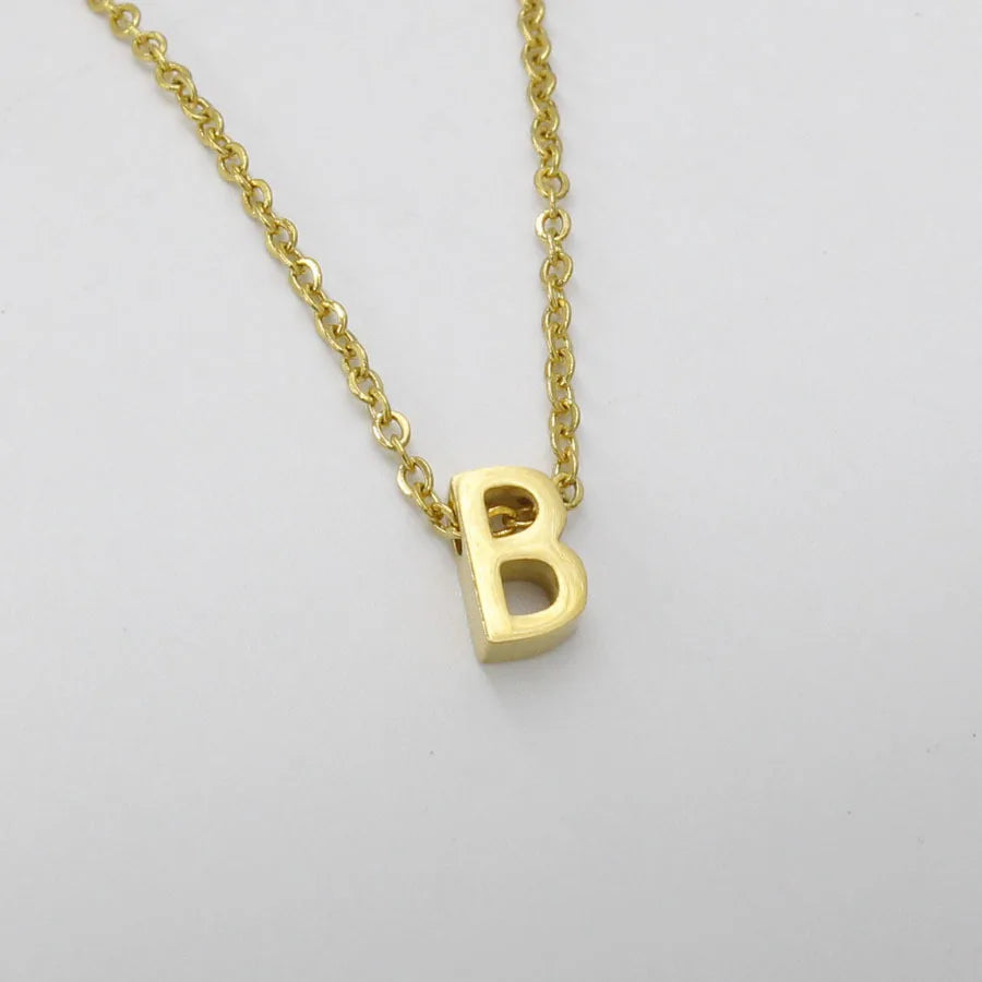 Personalisierte Buchstaben-Halskette – Eleganter Choker aus Edelstahl in Goldoptik!