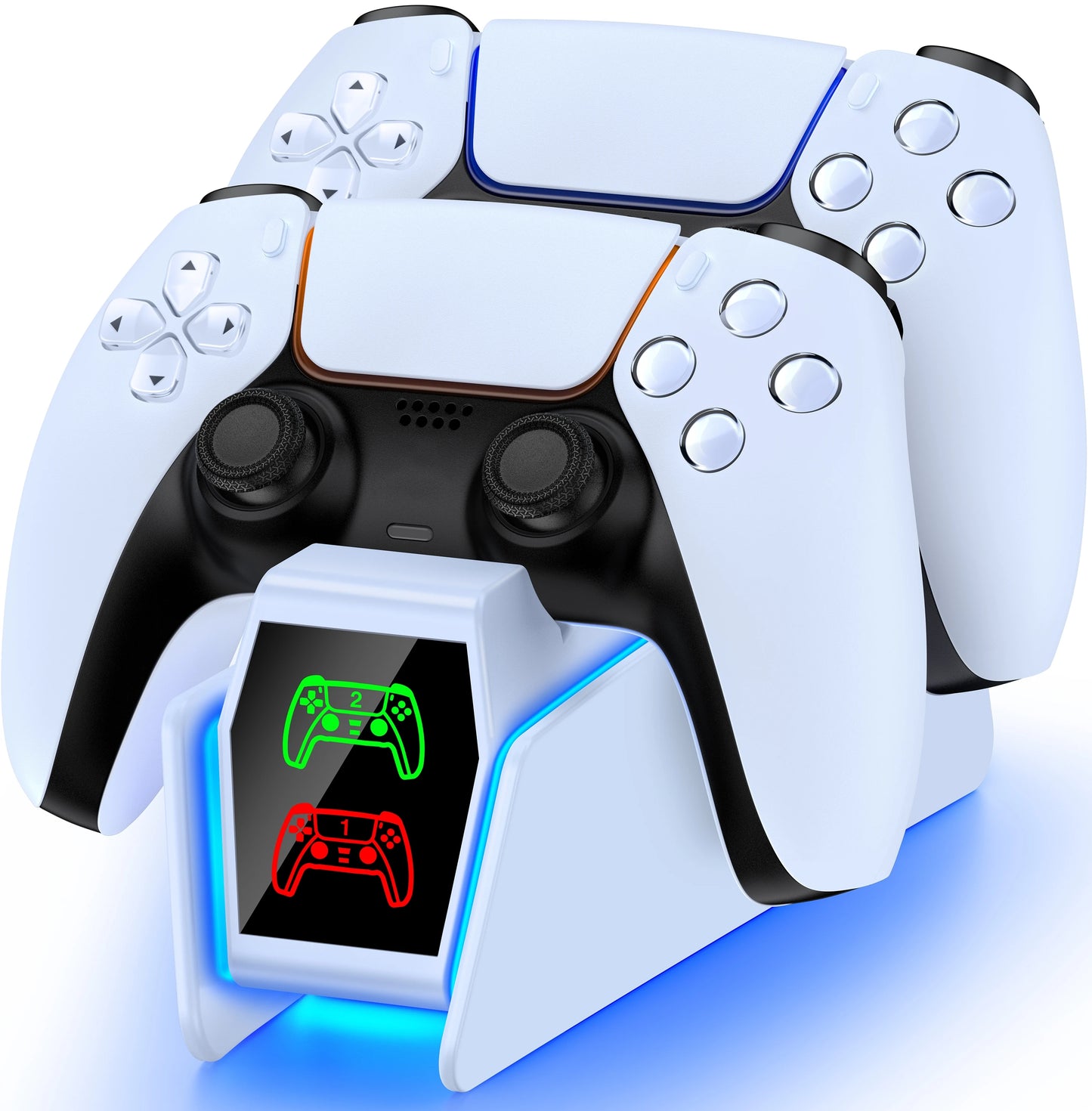 PS5 Controller Ladestation – Schnelles Laden und stylische Präsentation mit LED-Anzeige !