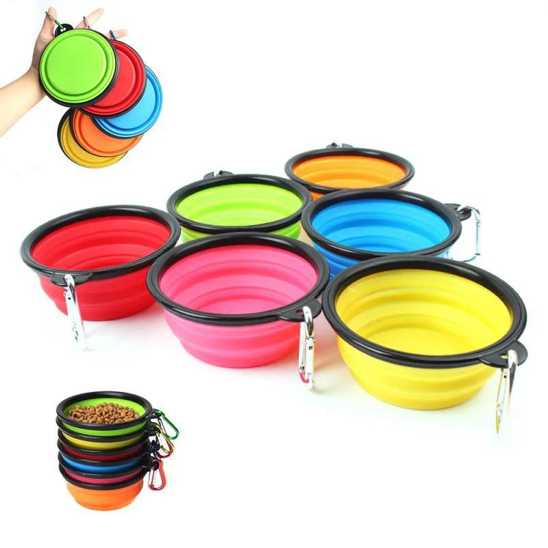 Praktischer 2-in-1 Hundefutternapf – Kompakt, tragbar & ideal für Outdoor-Abenteuer!
