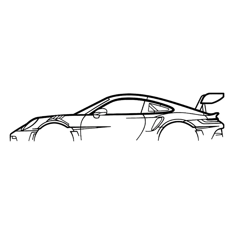 Starke Auto-Silhouette Wandkunst – Perfekte Vinyl-Aufkleber für Garage und Auto-Liebhaber!