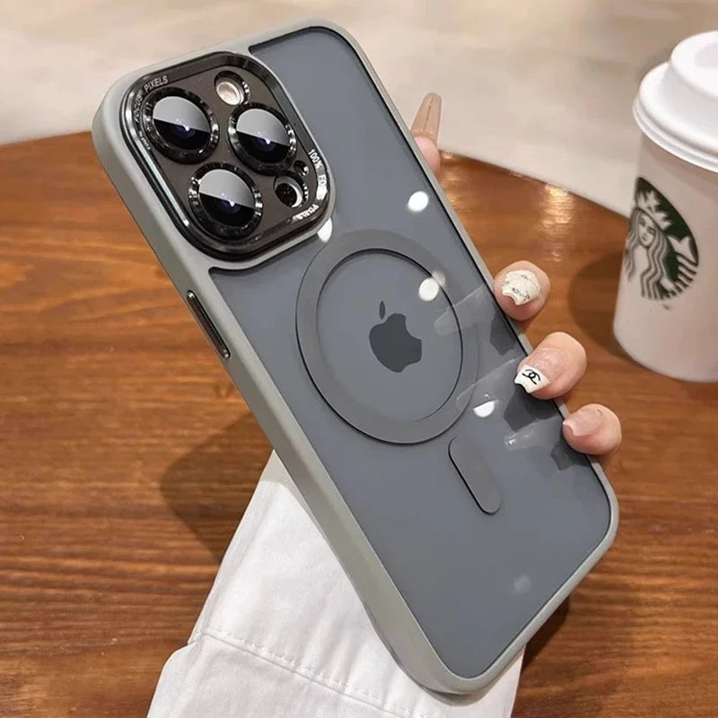 Luxus Magnetische Metalllinse Schutzhülle für iPhone