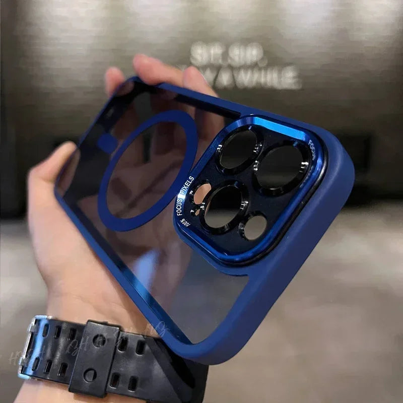 Luxus Magnetische Metalllinse Schutzhülle für iPhone
