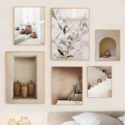 Hölzerne Walnuss Leinwand – Vintage Kunst für literarische Wanddekoration im minimalistischen Stil!