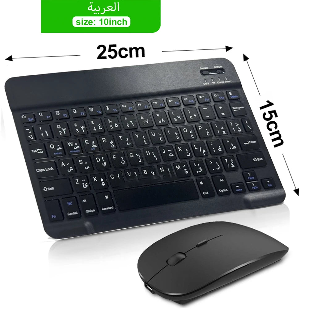 Bluetooth Tastatur & Maus – Vielseitig, kompakt & perfekt für iOS, Android & Windows-Geräte!