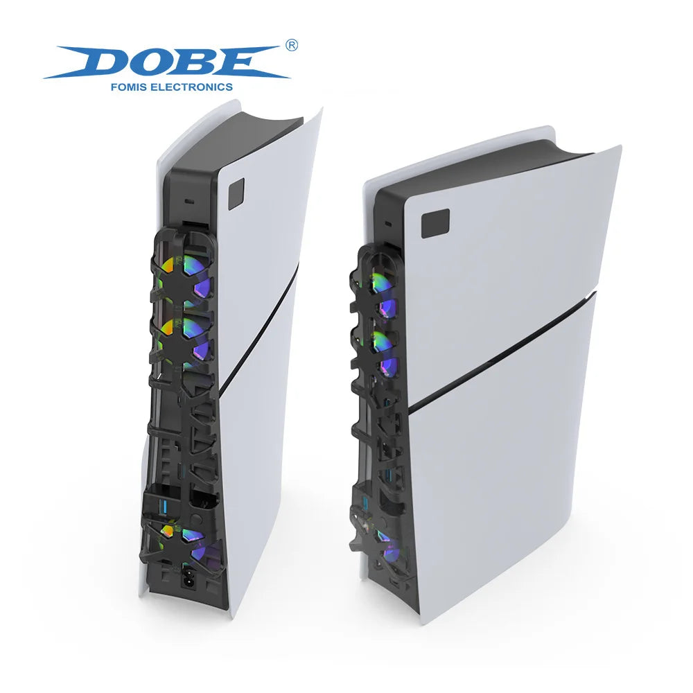 DOBE PS5 Slim Lüfter – Stylische RGB-Kühlung & Extra-USB für ultimatives Gaming!