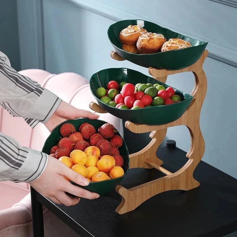 Eleganter 2/3-Schicht Obst- & Snackteller – Stilvolle Aufbewahrung für dein Zuhause!