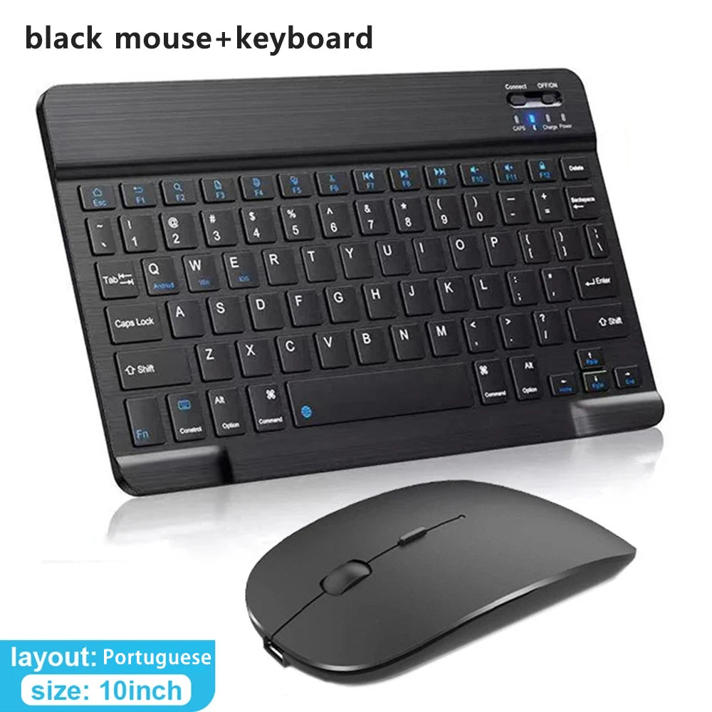 Bluetooth Tastatur & Maus – Vielseitig, kompakt & perfekt für iOS, Android & Windows-Geräte!