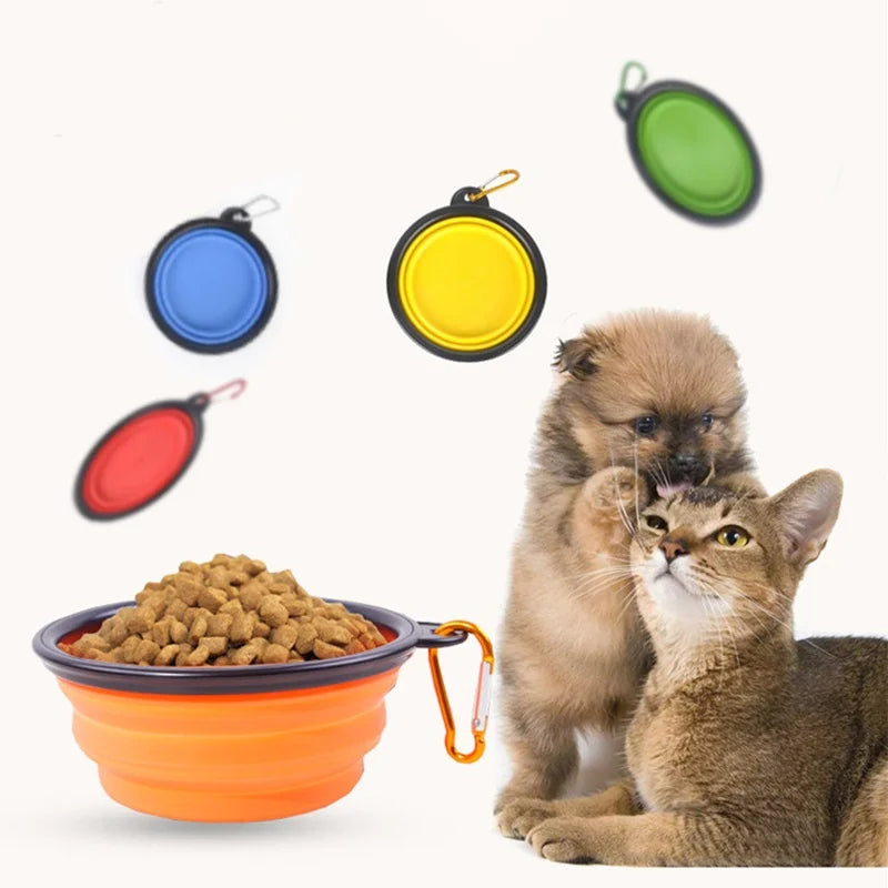 Praktischer 2-in-1 Hundefutternapf – Kompakt, tragbar & ideal für Outdoor-Abenteuer!