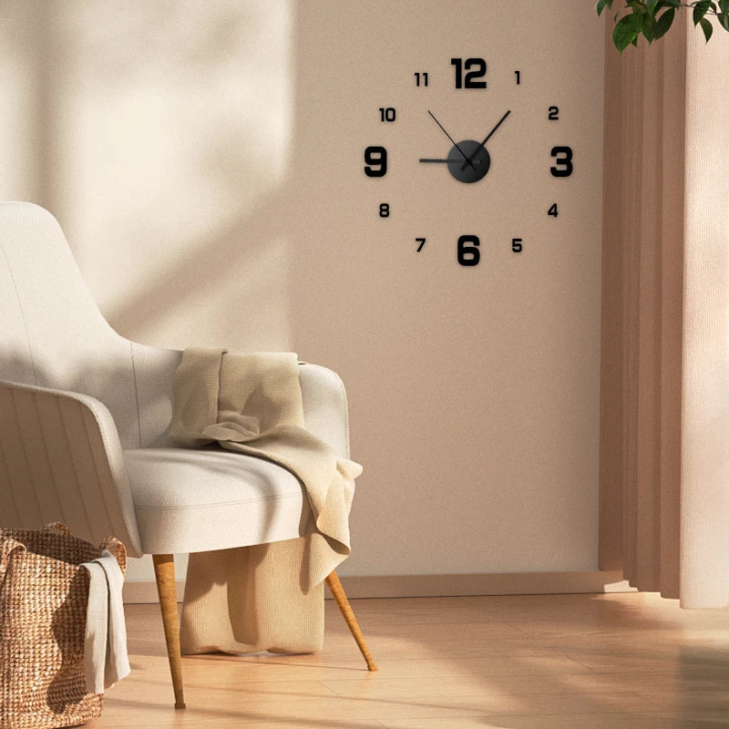Rahmenlose Wanduhr – Stilvolle Wanddekoration für dein Zuhause oder Büro!