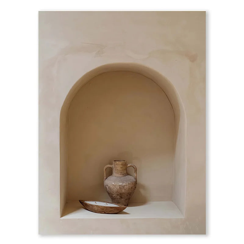 Hölzerne Walnuss Leinwand – Vintage Kunst für literarische Wanddekoration im minimalistischen Stil!