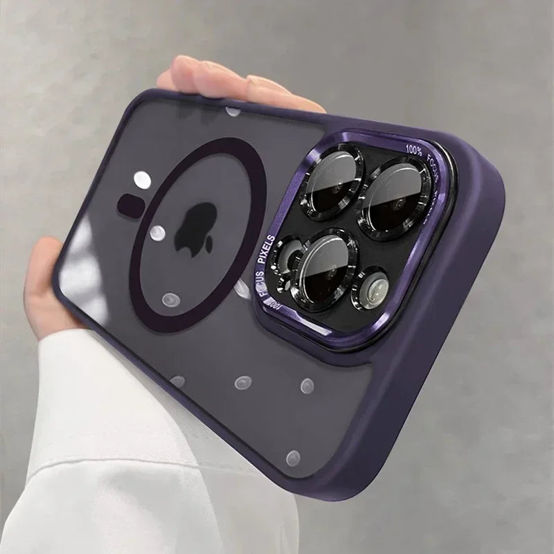 Luxus Magnetische Metalllinse Schutzhülle für iPhone
