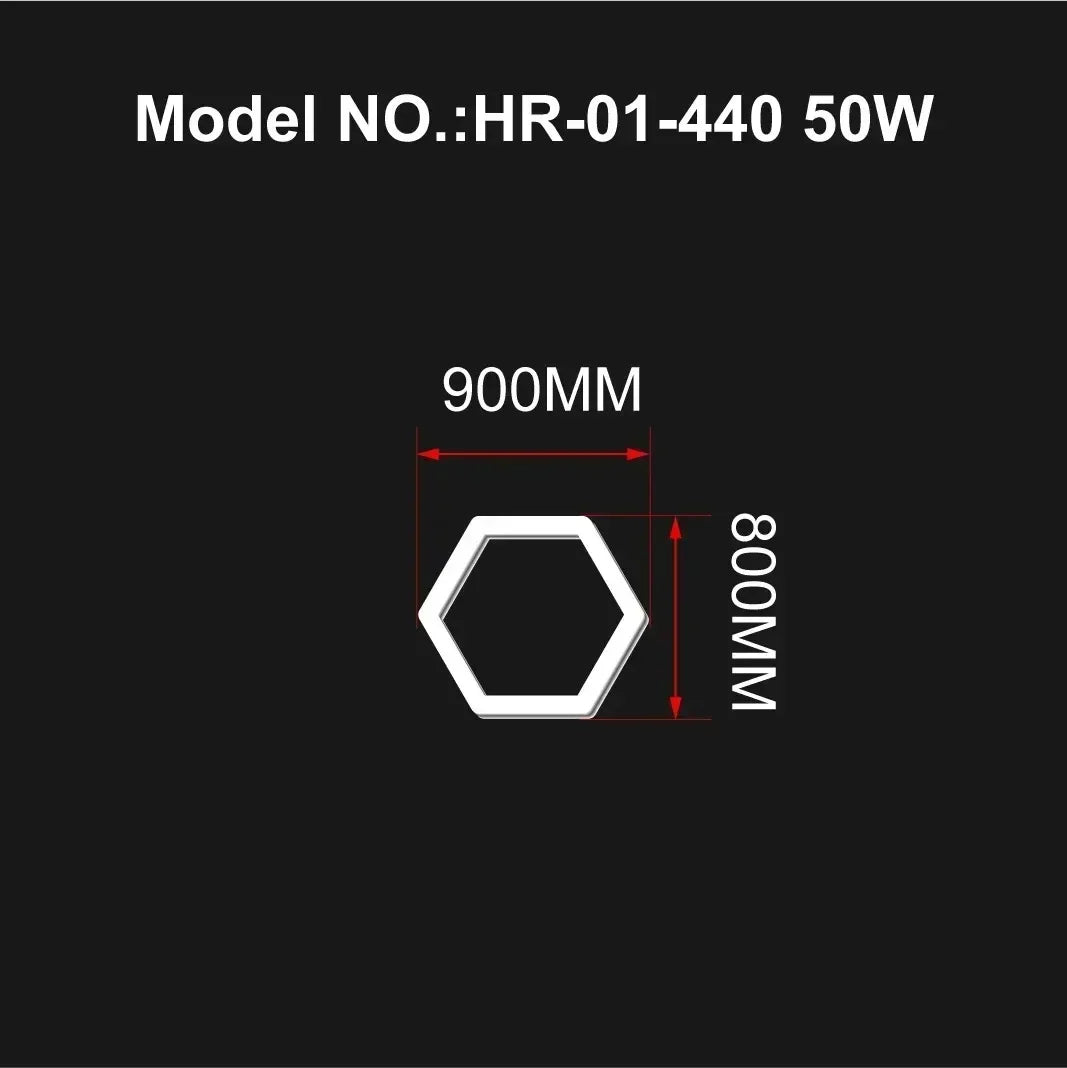 Hexagon LED-Garagenbeleuchtung – Leistungsstark, individuell anpassbar & perfekt für Werkstätten!