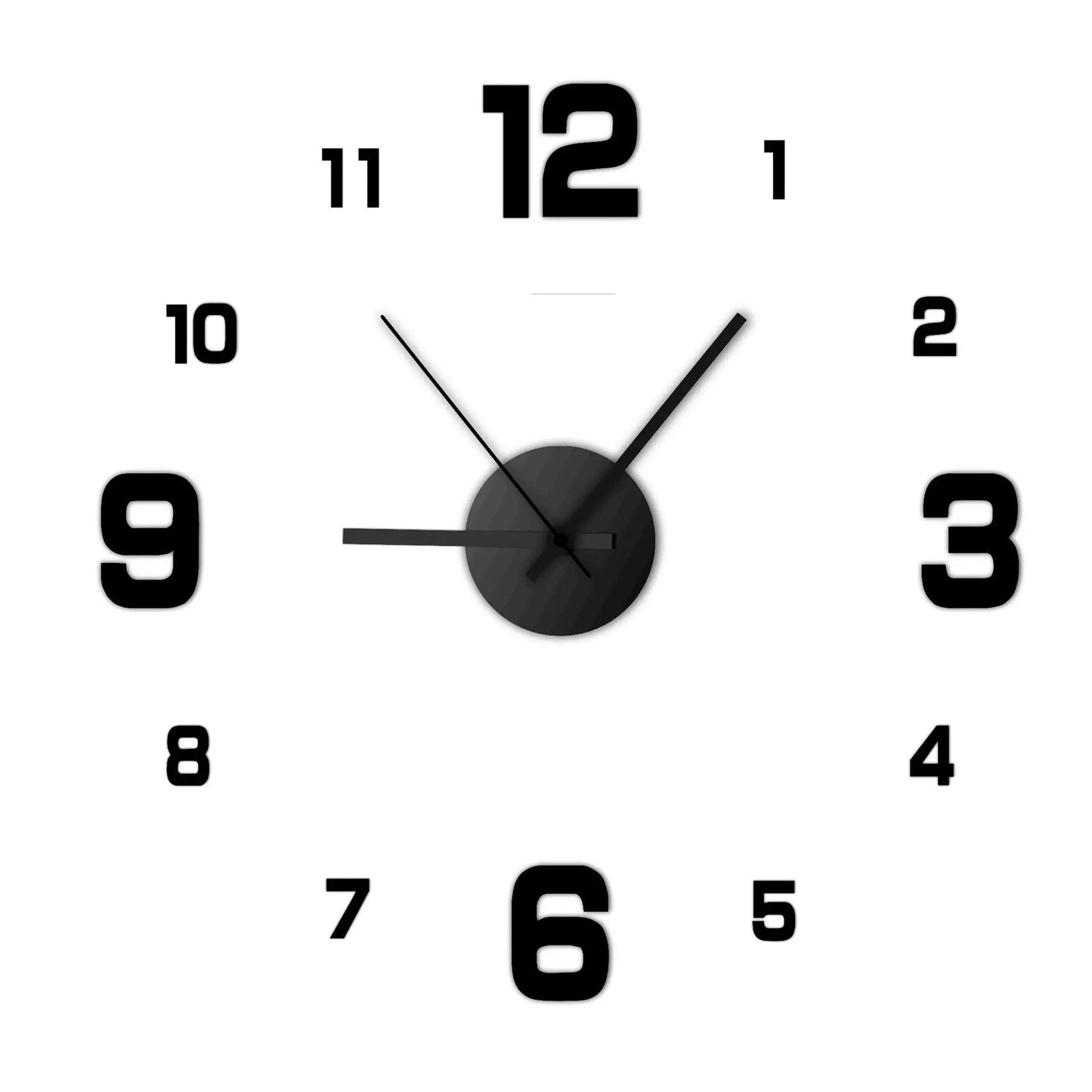 Rahmenlose Wanduhr – Stilvolle Wanddekoration für dein Zuhause oder Büro!