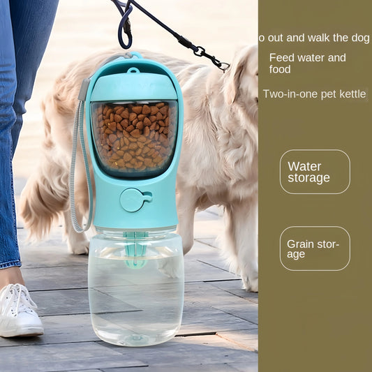Die perfekte 2-in-1 Wasserflasche & Futterschüssel – Immer gut versorgt auf jeder Reise!