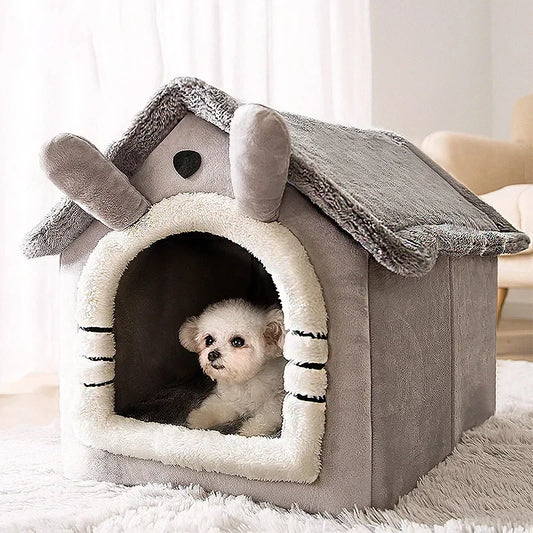 Faltbares Haustierhaus – Kuschelige Schlafmatratze für kleine & mittlere Hunde und Katzen!