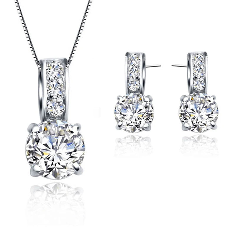 Zeitlose Eleganz – Brautschmuck-Set aus Sterlingsilber für unvergessliche Momente!