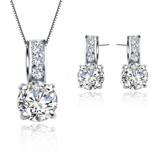 Zeitlose Eleganz – Brautschmuck-Set aus Sterlingsilber für unvergessliche Momente!