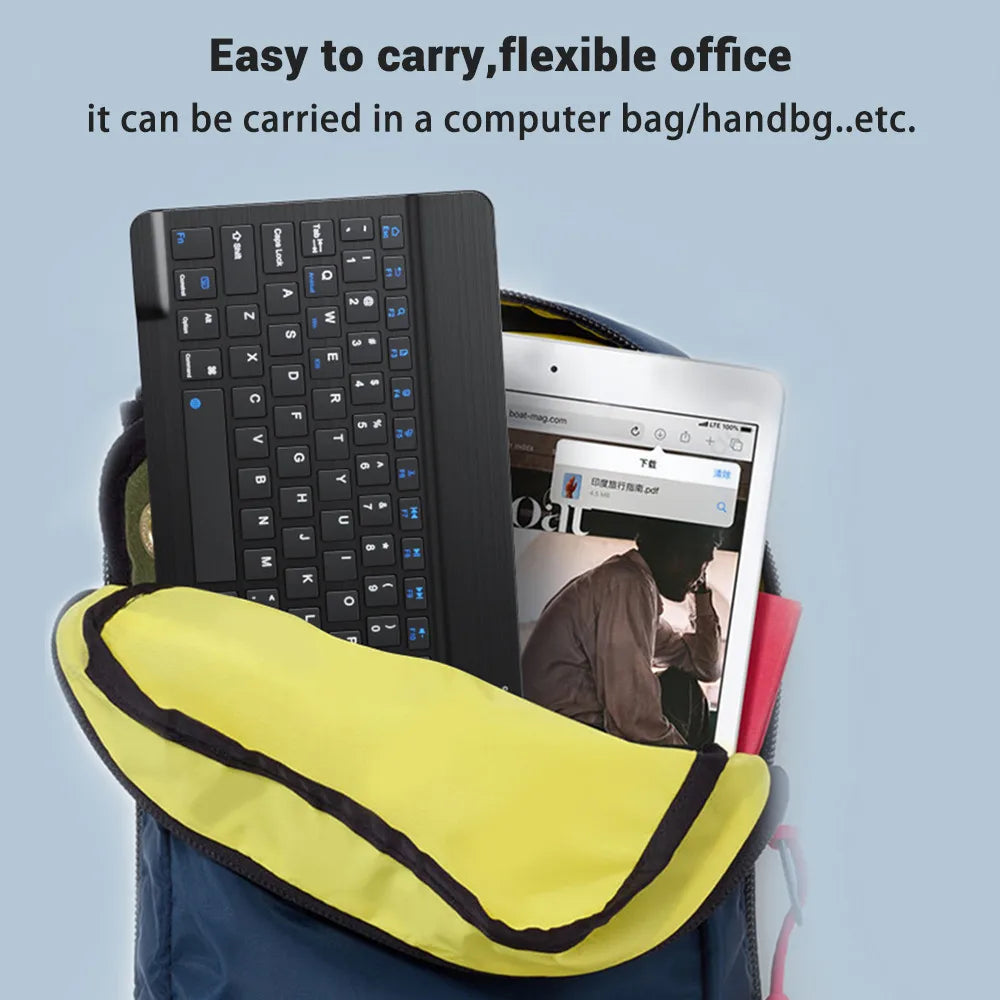 Bluetooth Tastatur & Maus – Vielseitig, kompakt & perfekt für iOS, Android & Windows-Geräte!