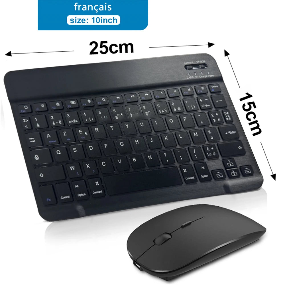Bluetooth Tastatur & Maus – Vielseitig, kompakt & perfekt für iOS, Android & Windows-Geräte!